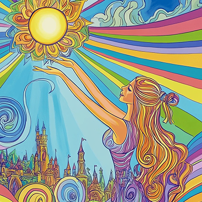 Horatium2023 A Beautiful Woman With Long Hair Is Holding Up T B1f2c3dd 29ea 4772 9385 7654972d49da 1