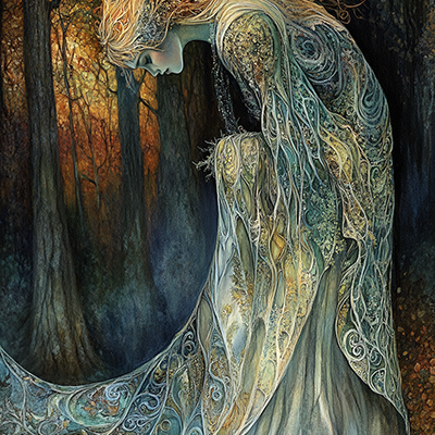 Horatium2023 Surreal Painting Of A Beautiful Forest Nymph Fai F40f7fa7 Cbf6 47db 9b9f 101ca455fc4e 2