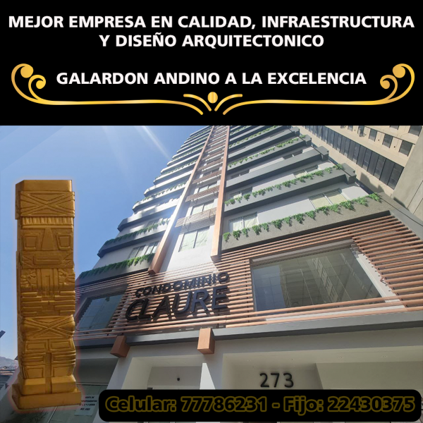 Anuncio Galardón Andino a la excelencia